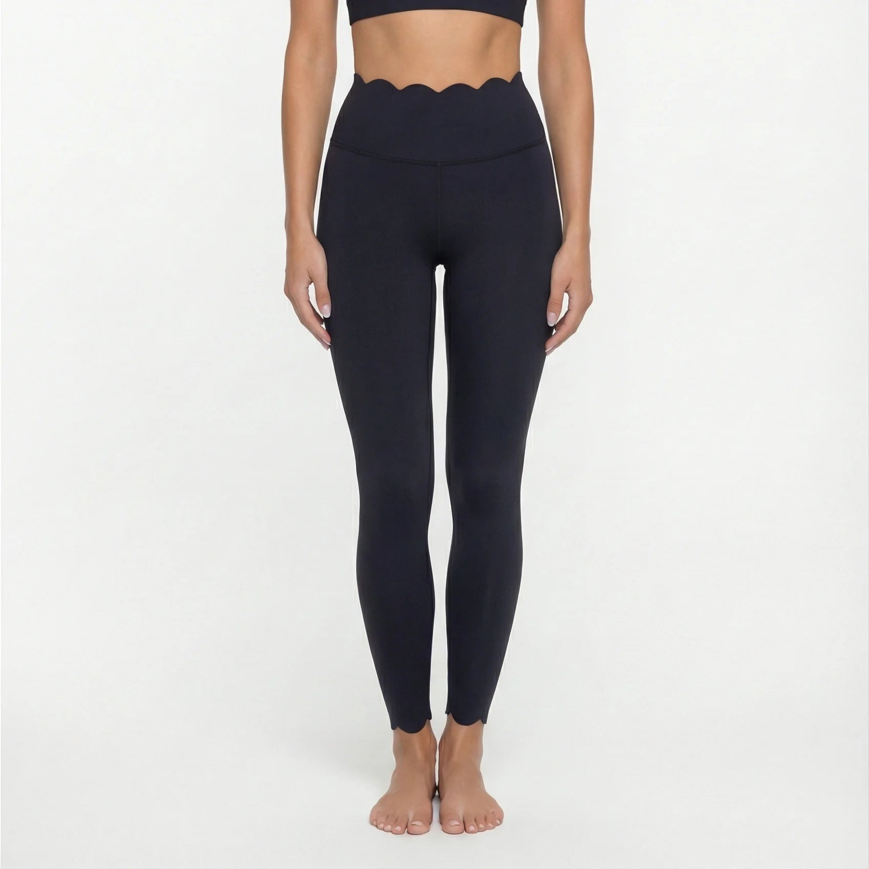 Women's Square Neck Long Sleeve Activewear Set