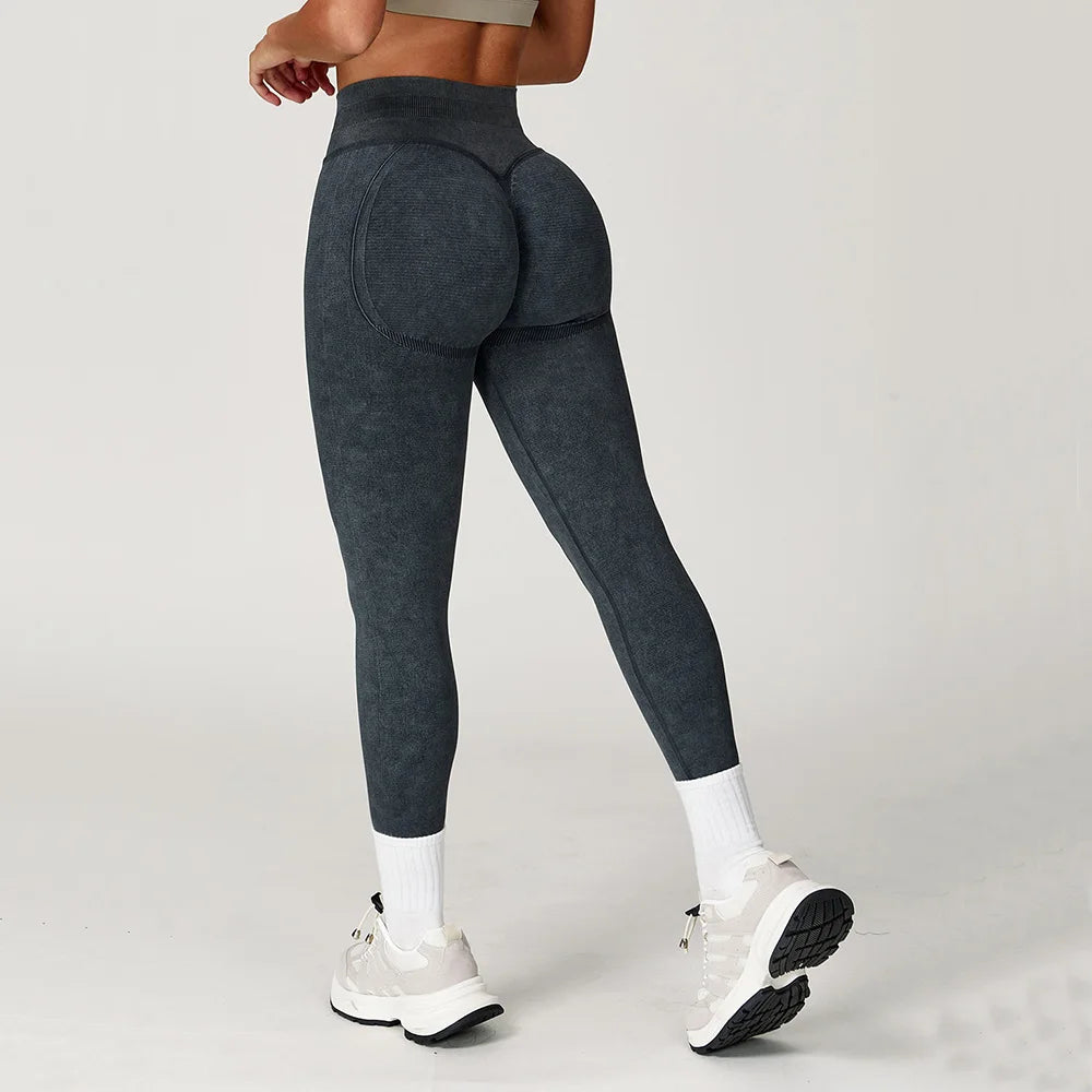 Women's High-Waisted Seamless Scrunch Leggings