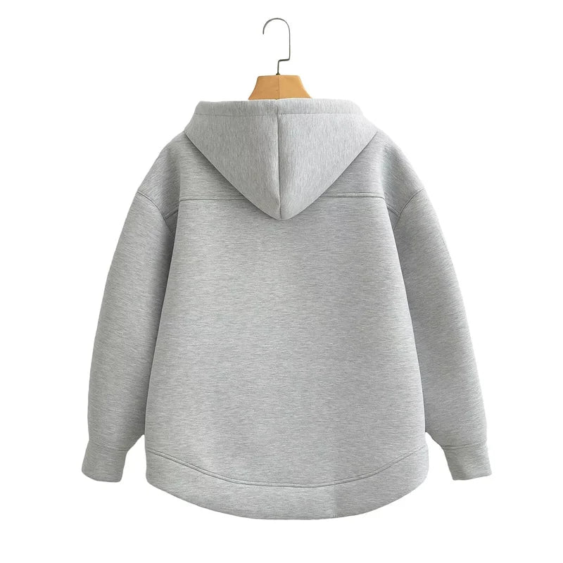 Unisex Oversized Zip-Up Hoodie