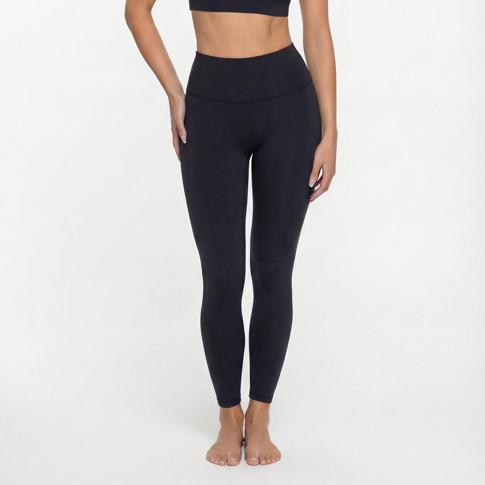 Women's Square Neck Long Sleeve Activewear Set
