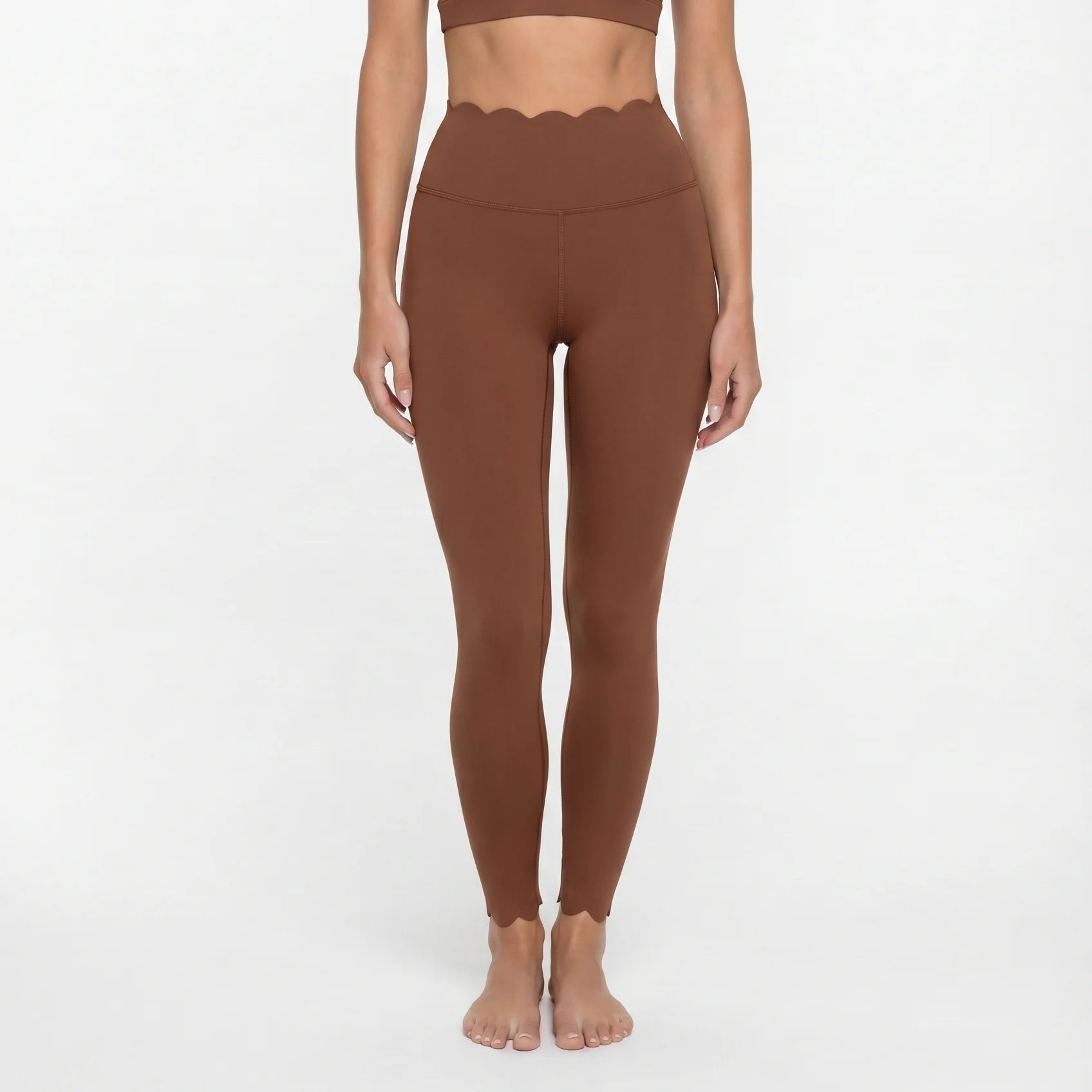 Women's Square Neck Long Sleeve Activewear Set