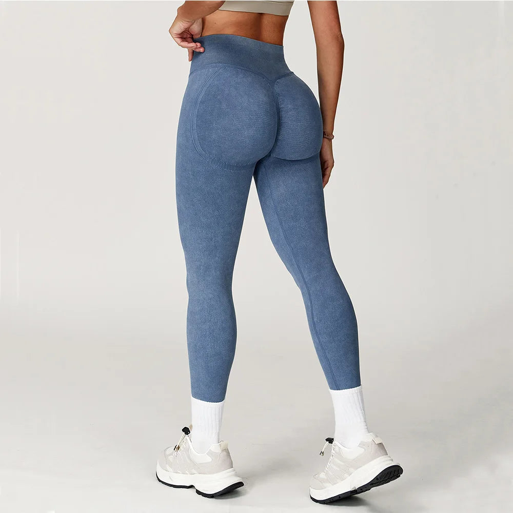 Women's High-Waisted Seamless Scrunch Leggings