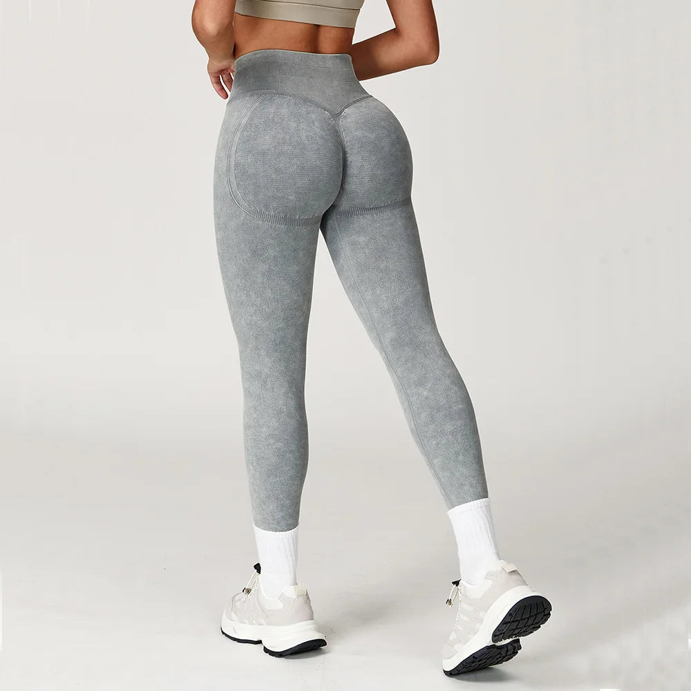 Women's High-Waisted Seamless Scrunch Leggings
