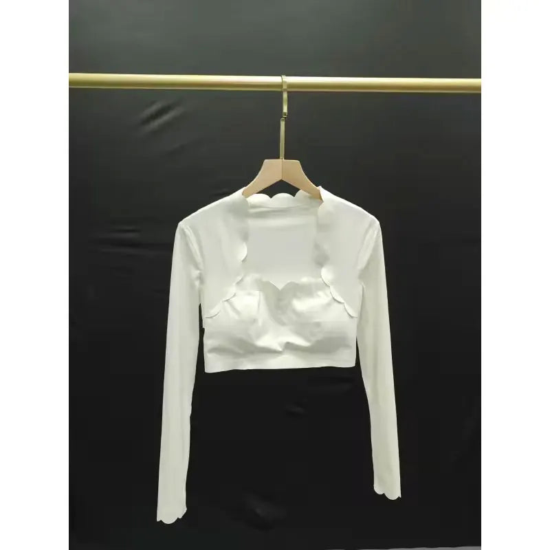 Women's Square Neck Long Sleeve Activewear Set