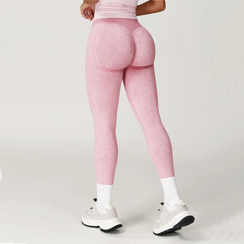 Women's High-Waisted Seamless Scrunch Leggings