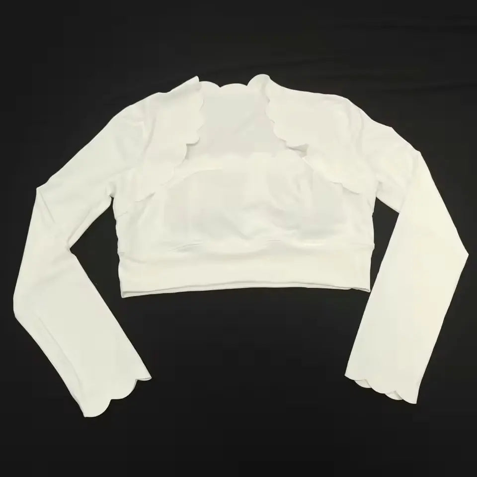 Women's Square Neck Long Sleeve Activewear Set