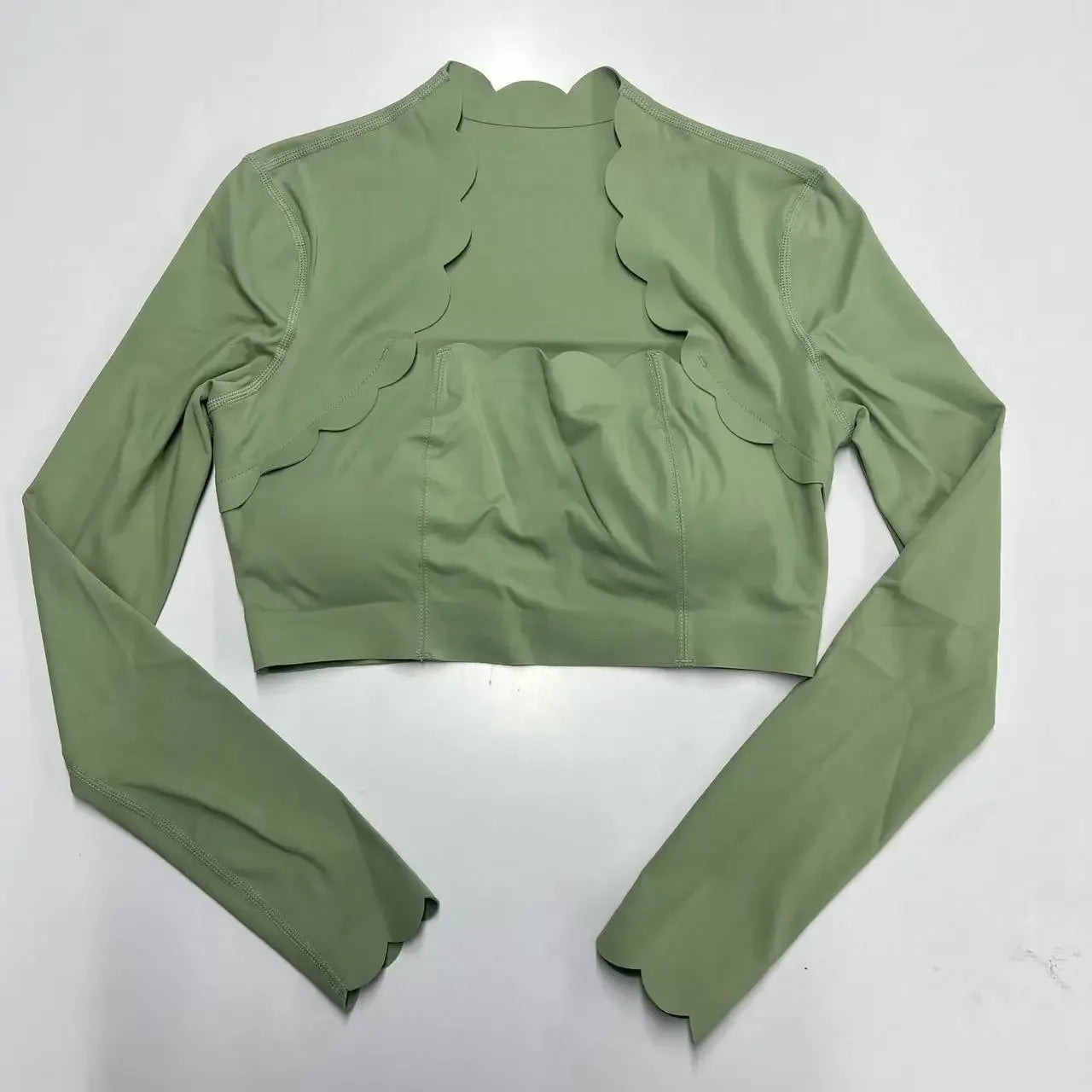 Women's Square Neck Long Sleeve Activewear Set