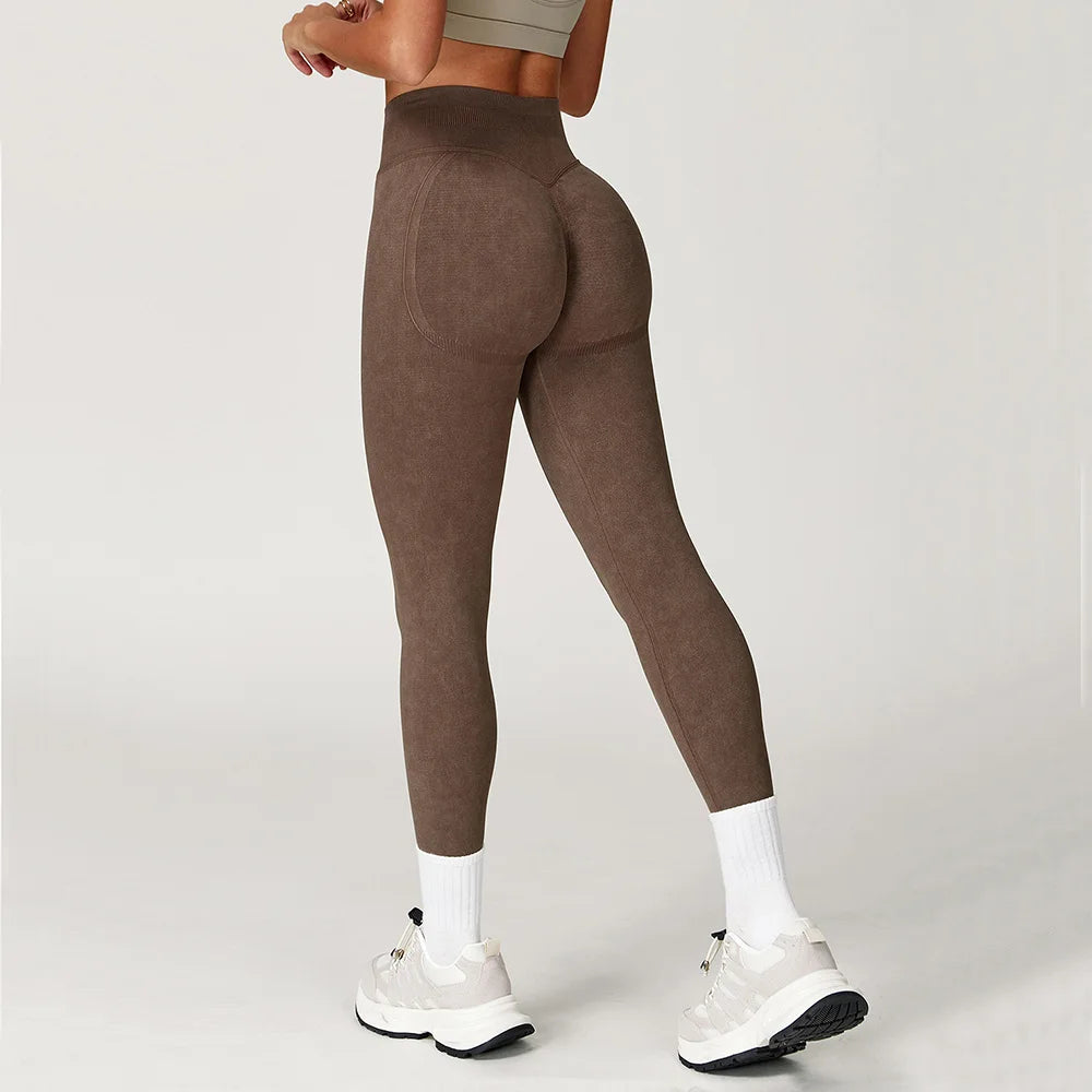 Women's High-Waisted Seamless Scrunch Leggings