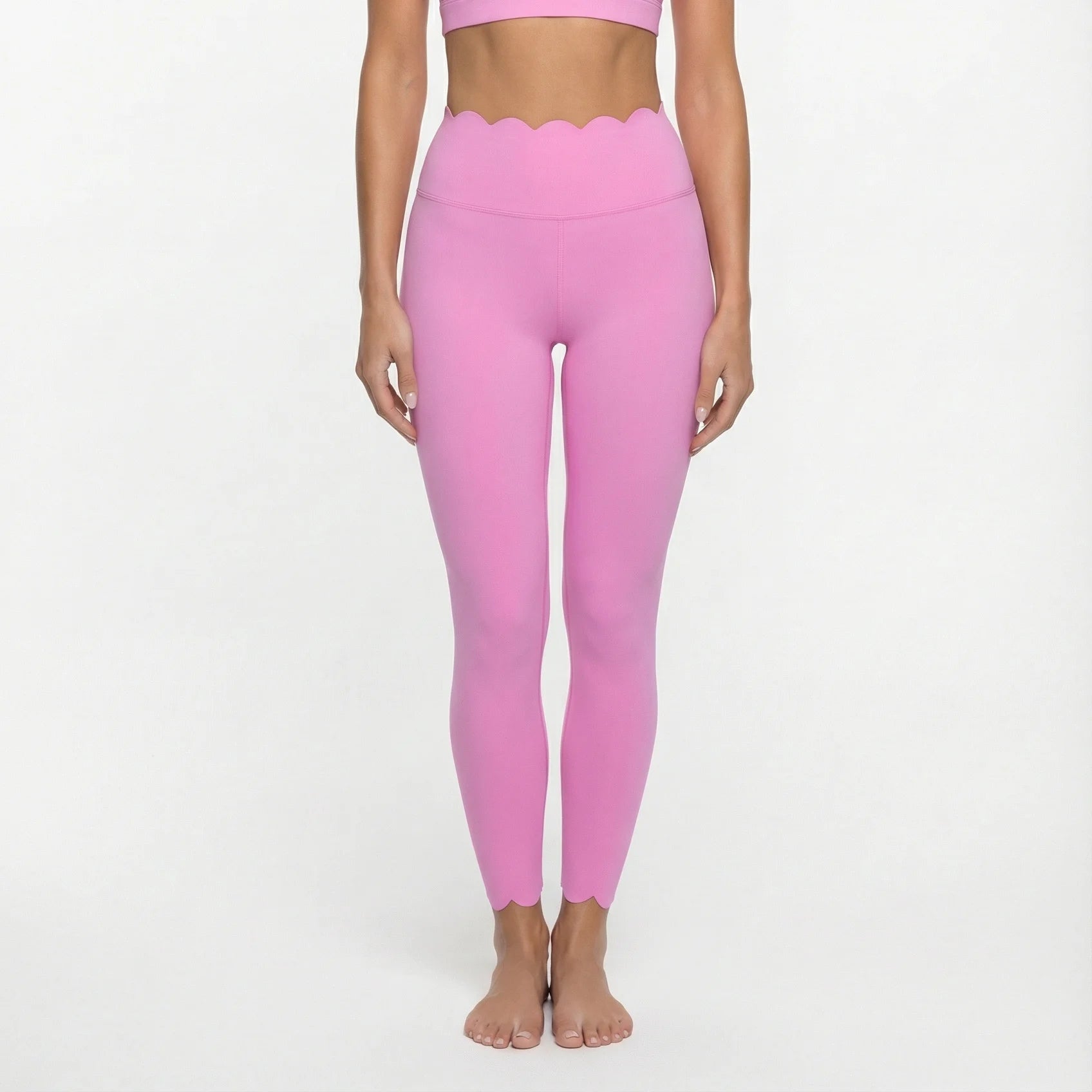 Women's Square Neck Long Sleeve Activewear Set