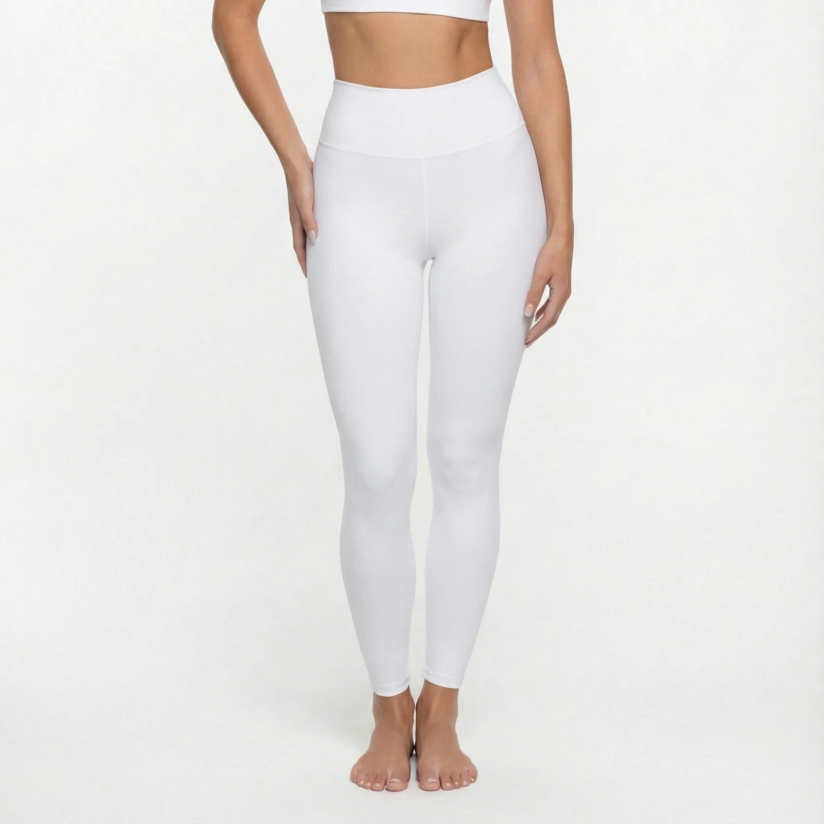 Women's Square Neck Long Sleeve Activewear Set