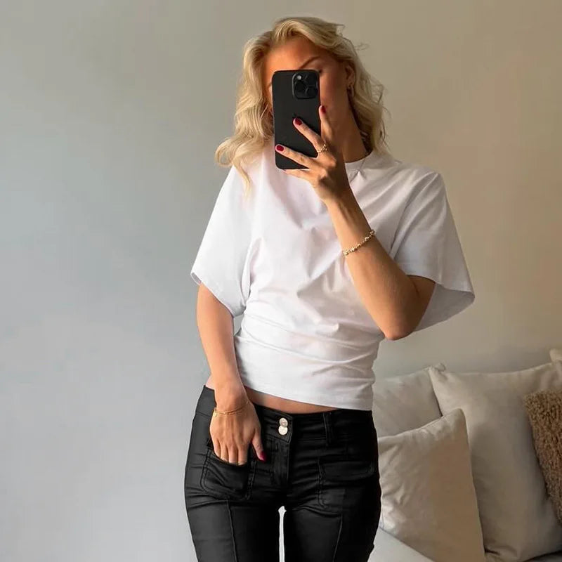 Women's Cropped Corset T-Shirt