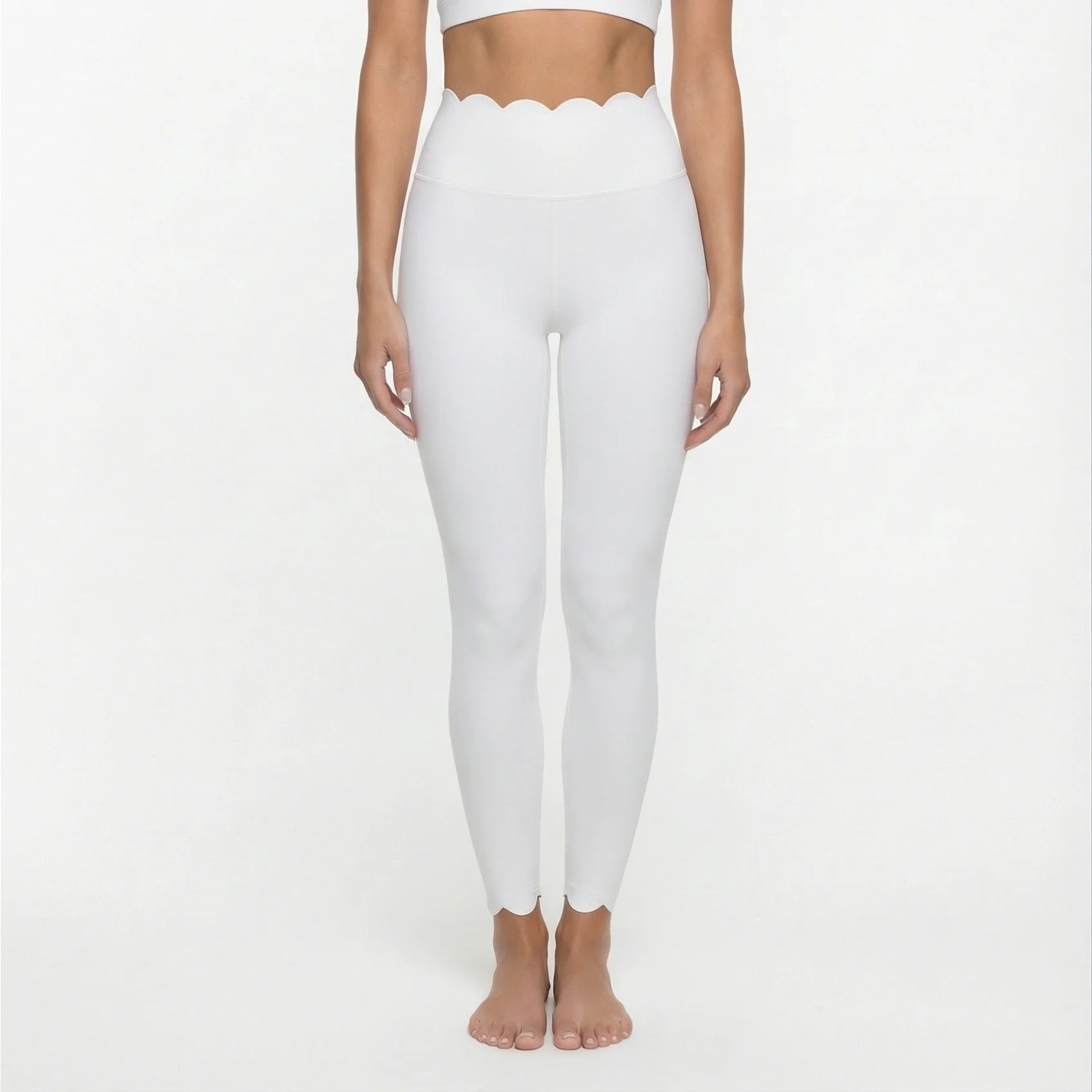 Women's Square Neck Long Sleeve Activewear Set