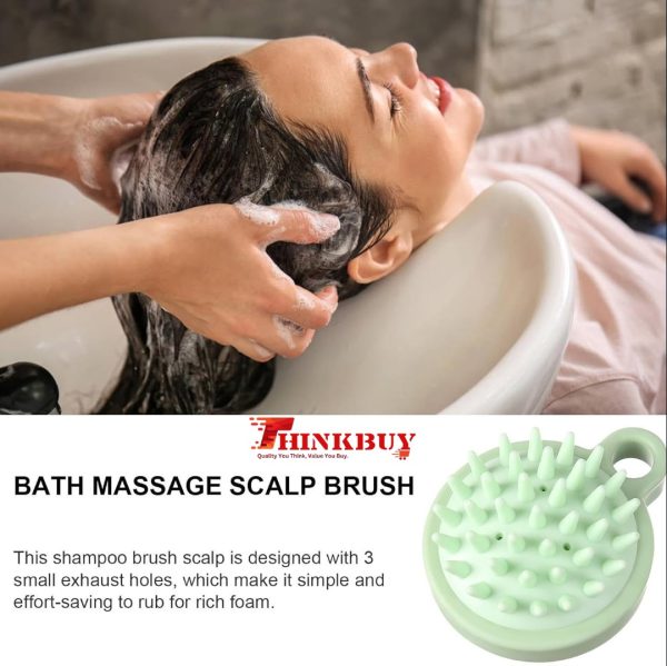 Silicone Shampoo Brush Head Scalp Massage Comb Hair Washing Comb Body Massage Brush Bath Shower Brush Salon Hairdressing Tool ThinkBuy 16